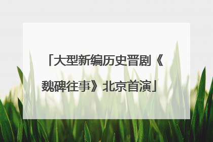 大型新编历史晋剧《魏碑往事》北京首演