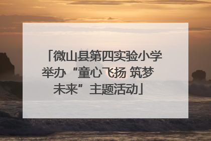 微山县第四实验小学举办“童心飞扬 筑梦未来”主题活动