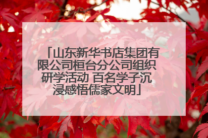 山东新华书店集团有限公司桓台分公司组织研学活动 百名学子沉浸感悟儒家文明