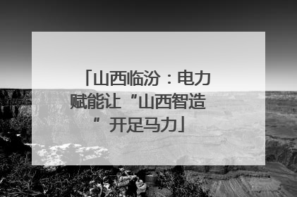 山西临汾：电力赋能让“山西智造”开足马力