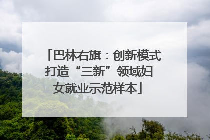 巴林右旗：创新模式 打造“三新”领域妇女就业示范样本