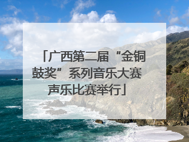 广西第二届“金铜鼓奖”系列音乐大赛声乐比赛举行