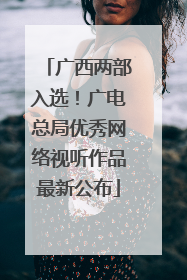 广西两部入选！广电总局优秀网络视听作品最新公布