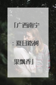 广西南宁：夏日路树果飘香