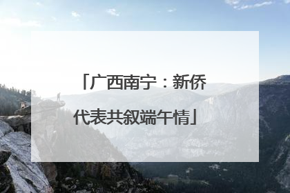 广西南宁：新侨代表共叙端午情