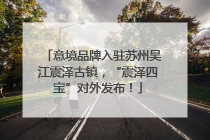 意境品牌入驻苏州吴江震泽古镇，“震泽四宝”对外发布！