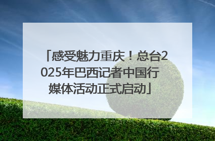 感受魅力重庆！总台2025年巴西记者中国行媒体活动正式启动