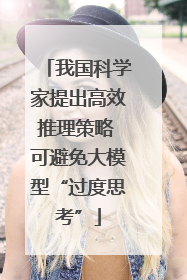 我国科学家提出高效推理策略 可避免大模型“过度思考”