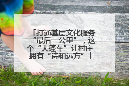 打通基层文化服务“最后一公里”，这个“大篷车”让村庄拥有“诗和远方”