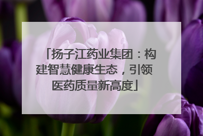扬子江药业集团：构建智慧健康生态，引领医药质量新高度
