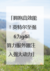 拥抱高效能！英特尔至强6为g4il算力服务器注入强大动力