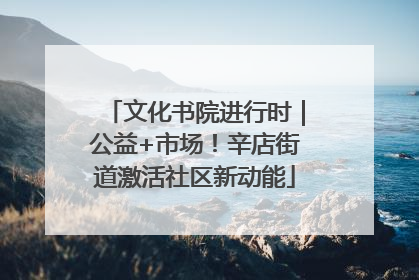 文化书院进行时｜公益+市场！辛店街道激活社区新动能