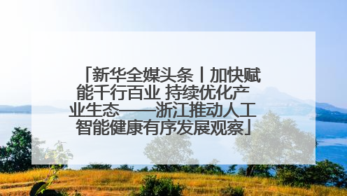 新华全媒头条丨加快赋能千行百业 持续优化产业生态——浙江推动人工智能健康有序发展观察