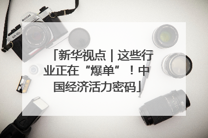 新华视点｜这些行业正在“爆单”！中国经济活力密码