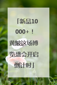 新品10000+！黄陂这场博览盛会开启倒计时