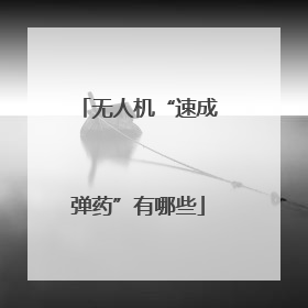无人机“速成弹药”有哪些