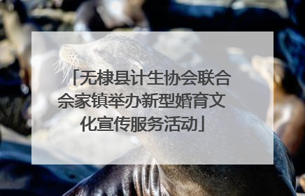 无棣县计生协会联合佘家镇举办新型婚育文化宣传服务活动