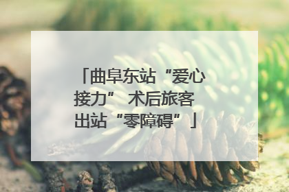 曲阜东站“爱心接力” 术后旅客出站“零障碍”