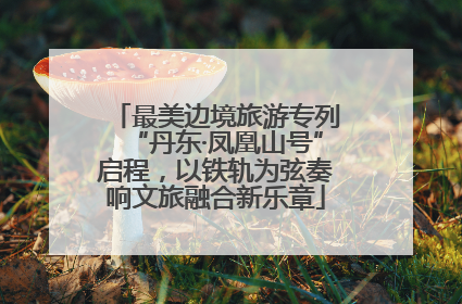 最美边境旅游专列“丹东·凤凰山号”启程，以铁轨为弦奏响文旅融合新乐章