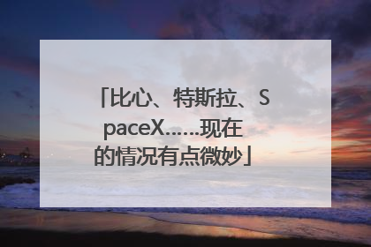 比心、特斯拉、SpaceX……现在的情况有点微妙