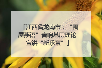 江西省龙南市：“围屋燕语”奏响基层理论宣讲“新乐章”