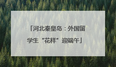 河北秦皇岛：外国留学生“花样”迎端午