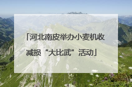 河北南皮举办小麦机收减损“大比武”活动