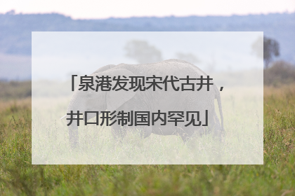 泉港发现宋代古井，井口形制国内罕见
