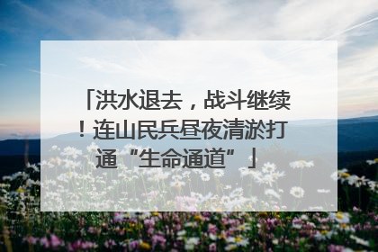 洪水退去，战斗继续！连山民兵昼夜清淤打通“生命通道”