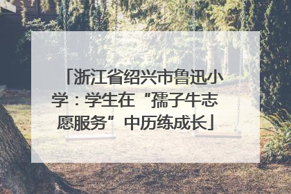 浙江省绍兴市鲁迅小学：学生在“孺子牛志愿服务”中历练成长
