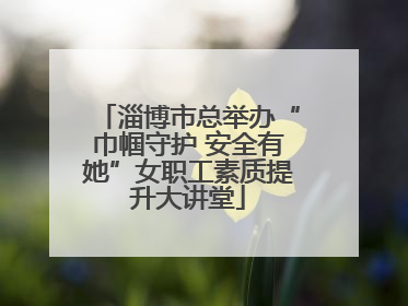 淄博市总举办“巾帼守护 安全有她”女职工素质提升大讲堂