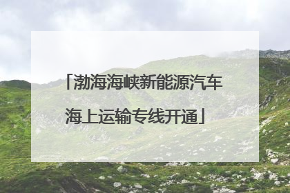 渤海海峡新能源汽车海上运输专线开通