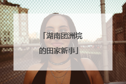 湖南团洲垸的田家新事
