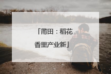 莆田：稻花香里产业新