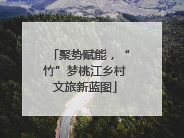 聚势赋能，“竹”梦桃江乡村文旅新蓝图
