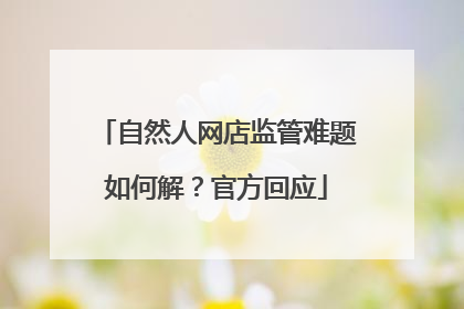 自然人网店监管难题如何解？官方回应