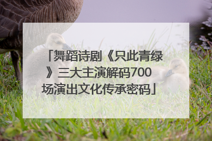 舞蹈诗剧《只此青绿》三大主演解码700场演出文化传承密码