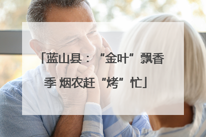蓝山县：“金叶”飘香季 烟农赶“烤”忙