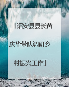 诏安县县长黄庆华带队调研乡村振兴工作