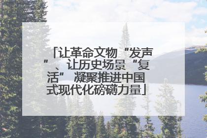 让革命文物“发声”、让历史场景“复活” 凝聚推进中国式现代化磅礴力量