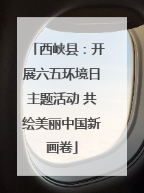 西峡县：开展六五环境日主题活动 共绘美丽中国新画卷