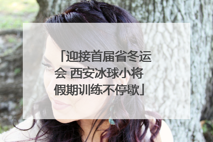 迎接首届省冬运会 西安冰球小将假期训练不停歇
