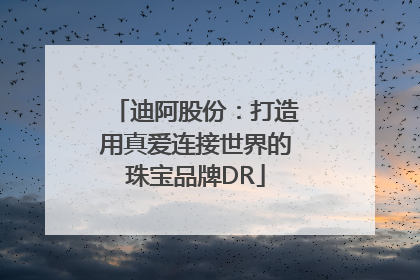 迪阿股份：打造用真爱连接世界的珠宝品牌DR