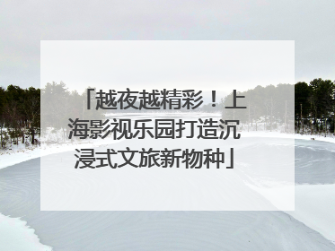 越夜越精彩！上海影视乐园打造沉浸式文旅新物种