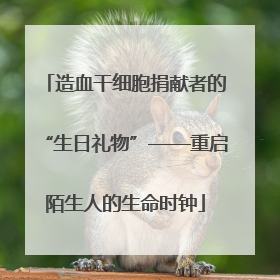 造血干细胞捐献者的“生日礼物”——重启陌生人的生命时钟