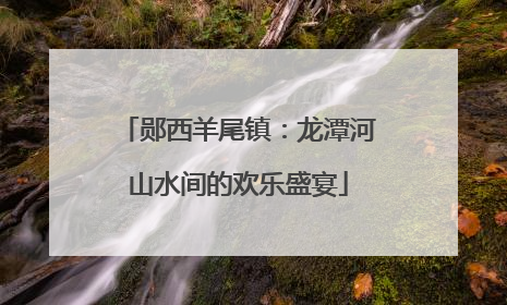 郧西羊尾镇：龙潭河山水间的欢乐盛宴