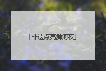 非遗点亮浉河夜