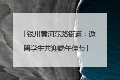 银川黄河东路街道：邀留学生共迎端午佳节