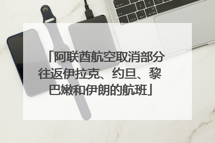 阿联酋航空取消部分往返伊拉克、约旦、黎巴嫩和伊朗的航班