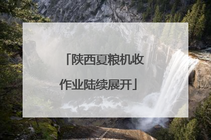 陕西夏粮机收作业陆续展开